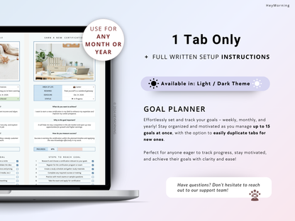 Goal Planner - Pastel - Hey Morning