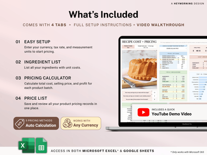 Recipe Cost & Pricing Calculator