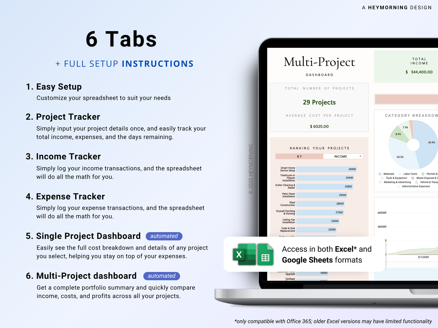 Project Budget & Cost Tracker - Hey Morning