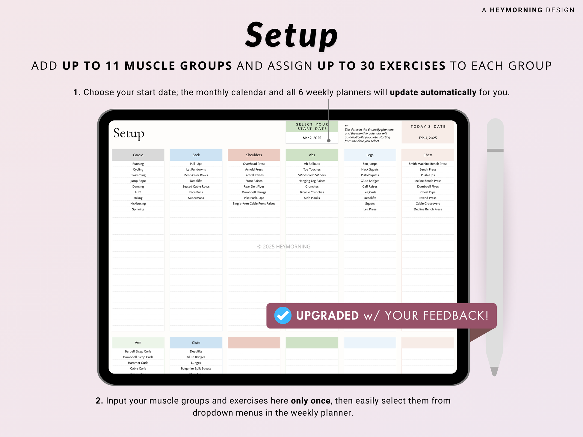 Workout Planner - Hey Morning