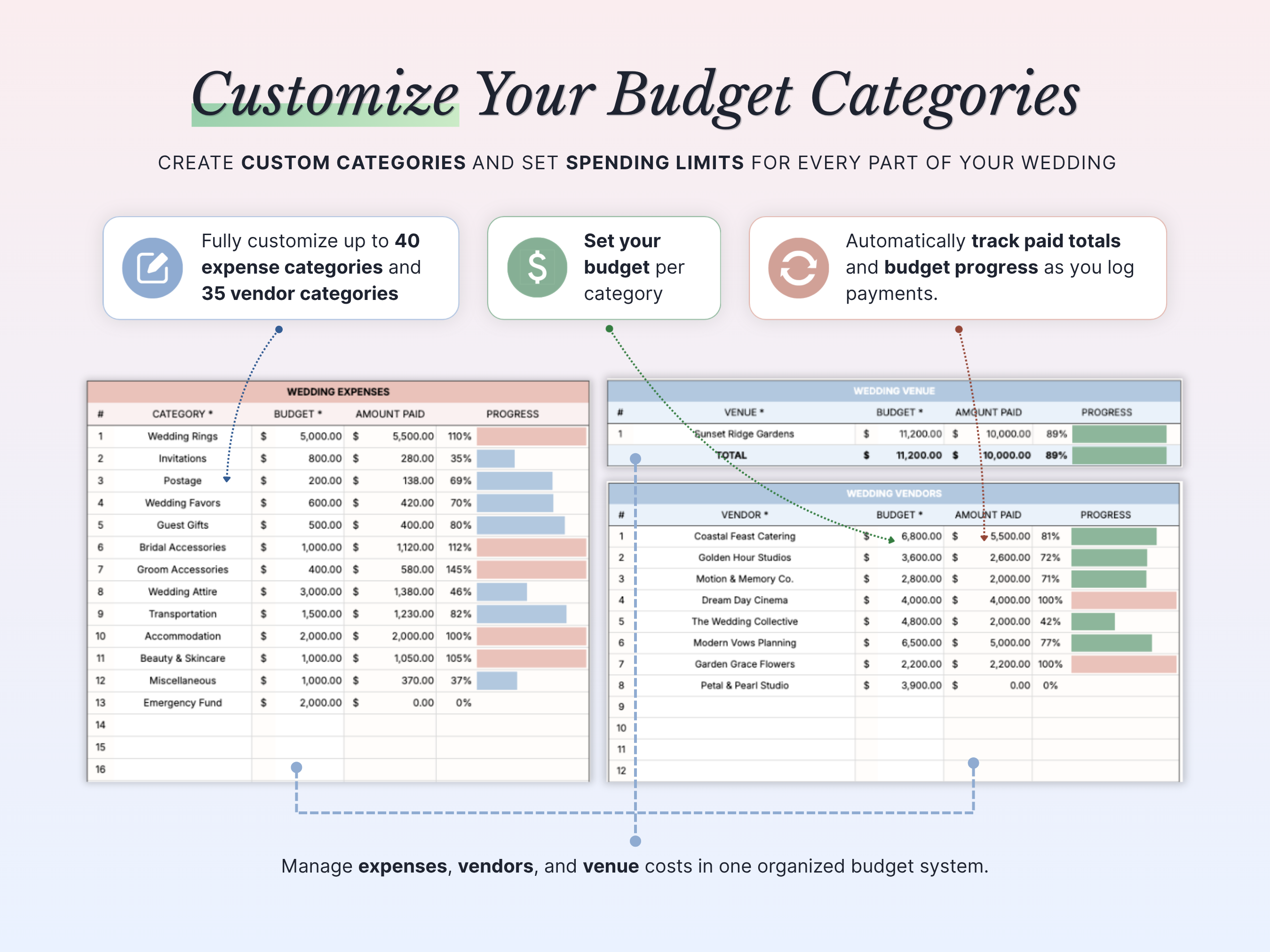 Wedding Budget Tracker