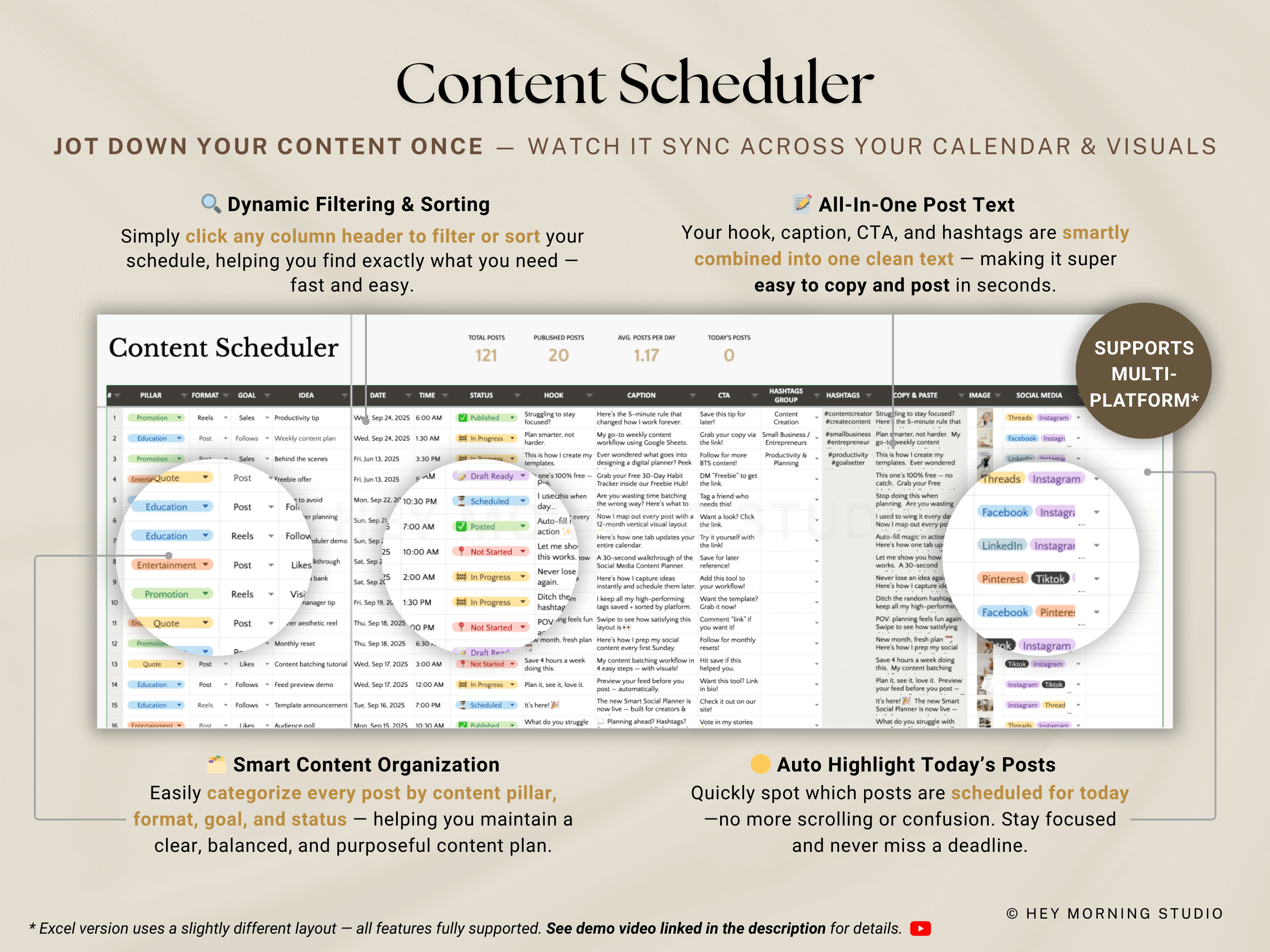 Social Media Content Planner