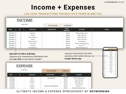 Income & Expense Tracker - Hey Morning
