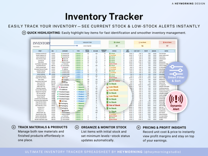 Inventory Tracker Spreadsheet