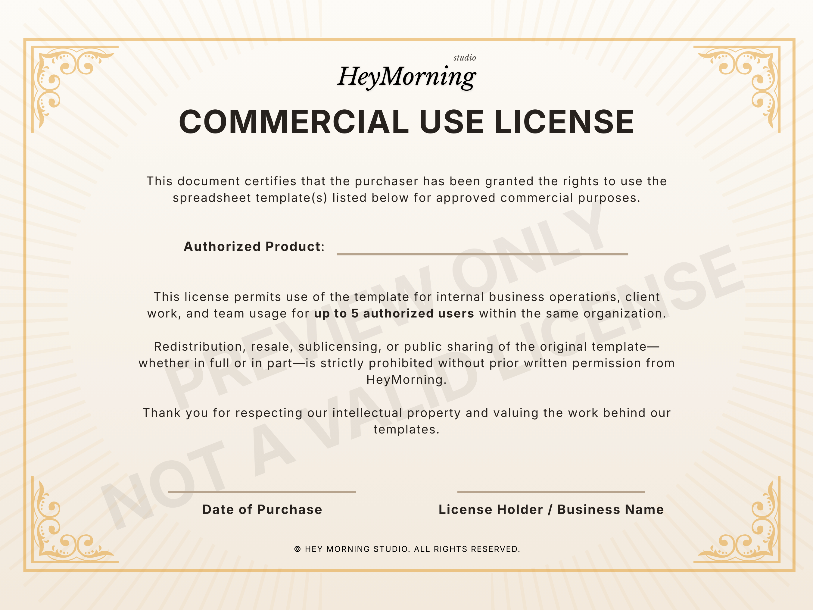 Commercial License for 1 Product