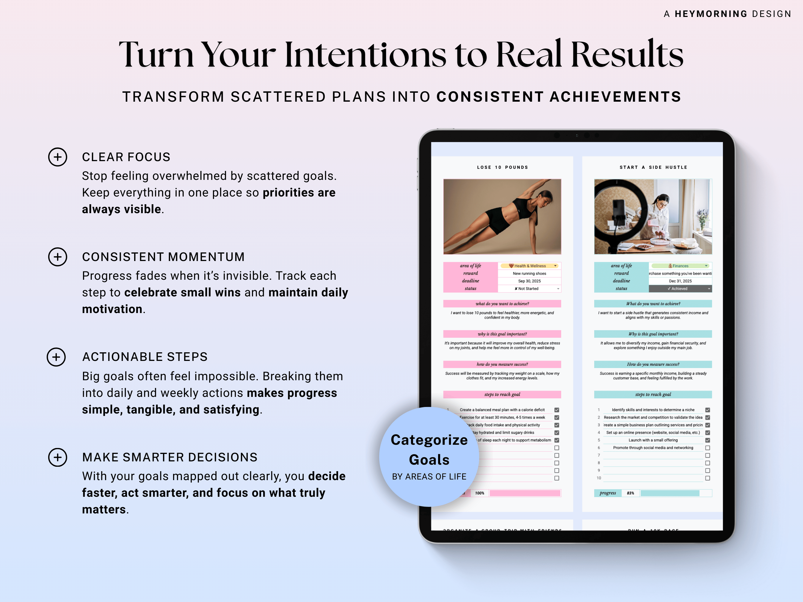 Goal Tracker 12 Week Goals