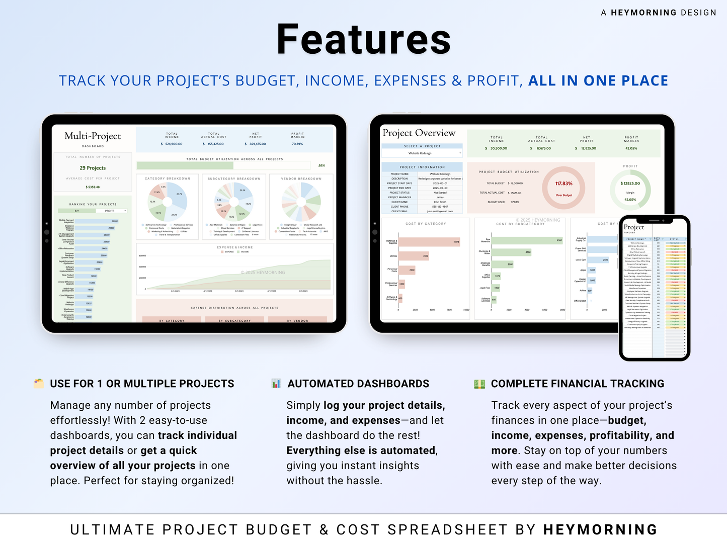 Project Budget & Cost Tracker - Hey Morning