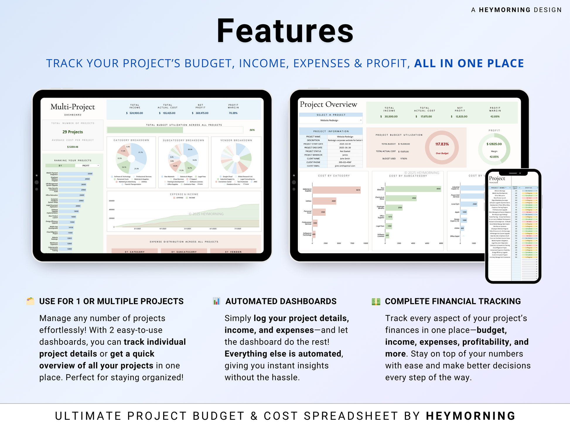 Project Budget & Cost Tracker - Hey Morning