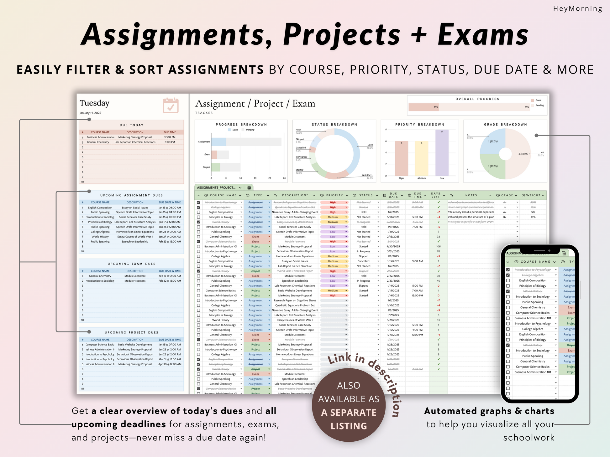 All-in-One Student Planner