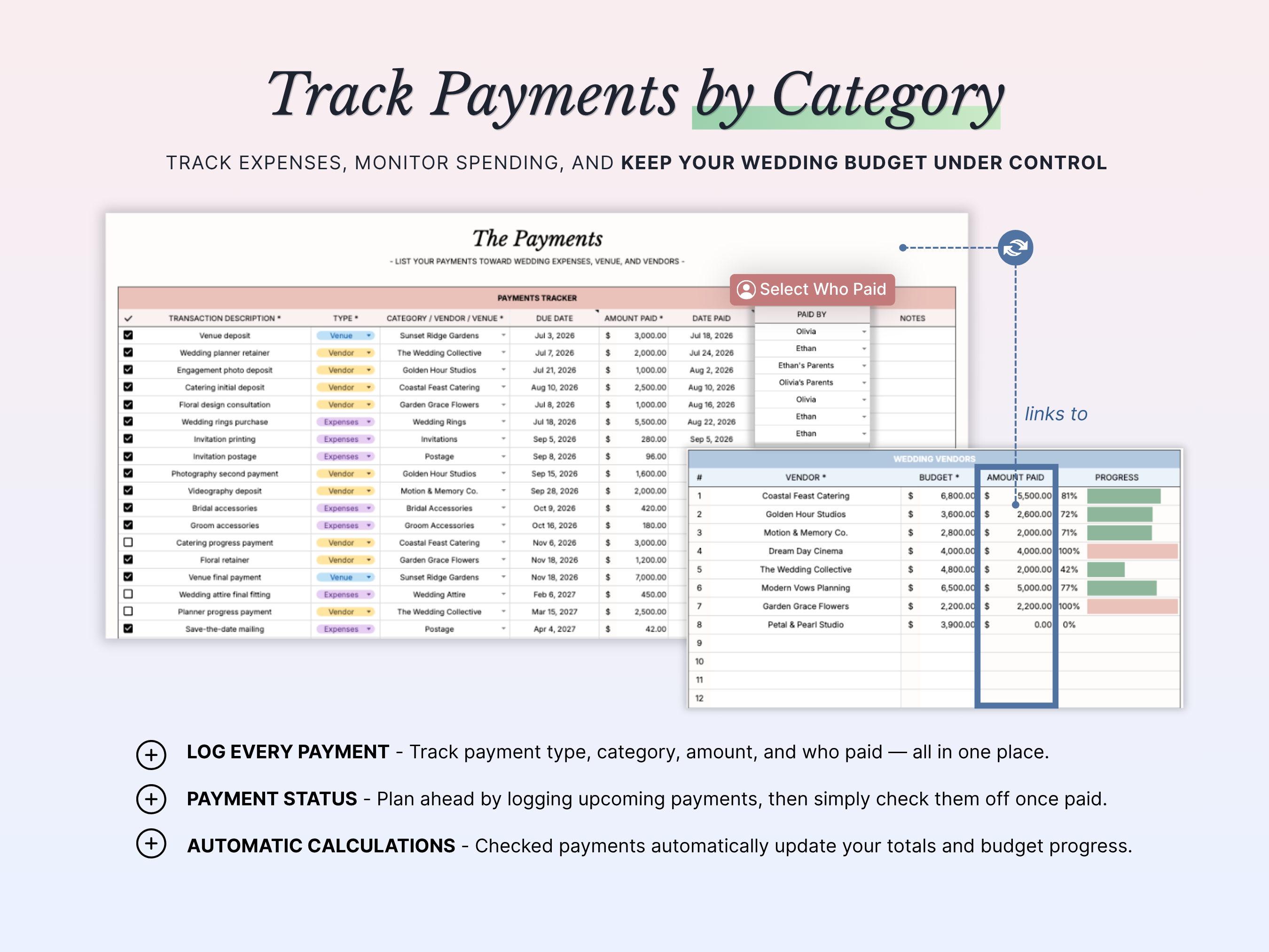 Wedding Budget Tracker