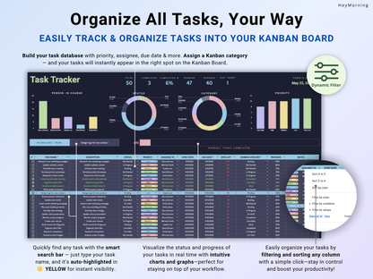 Kanban Board - Dark