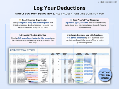 Tax Deduction Tracker