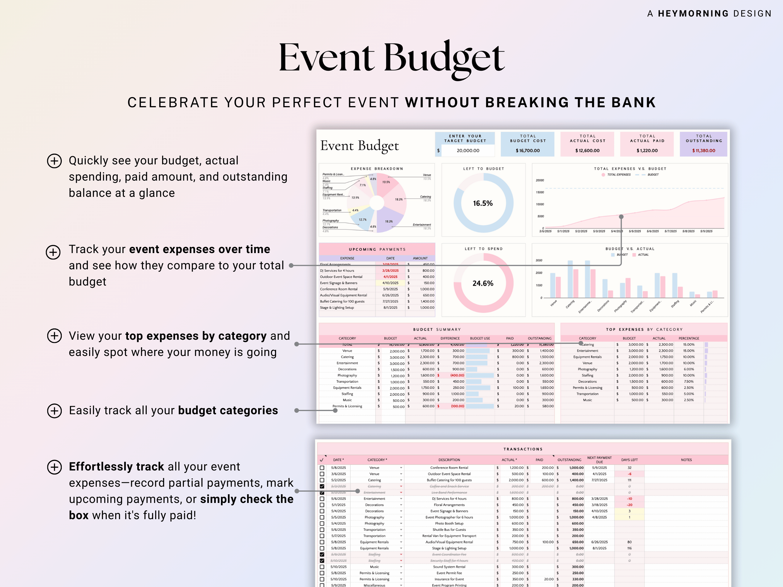 Event Planner Customizable
