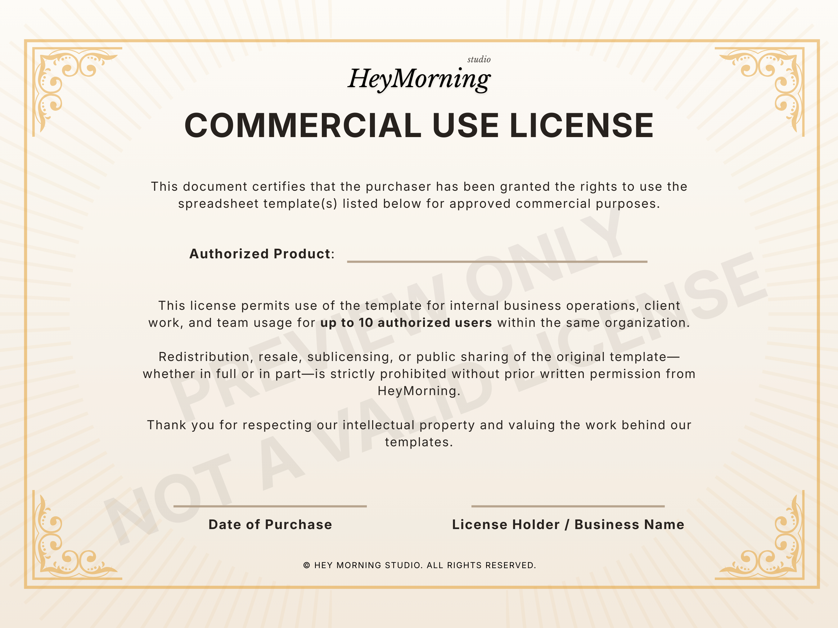 Commercial License for 1 Product