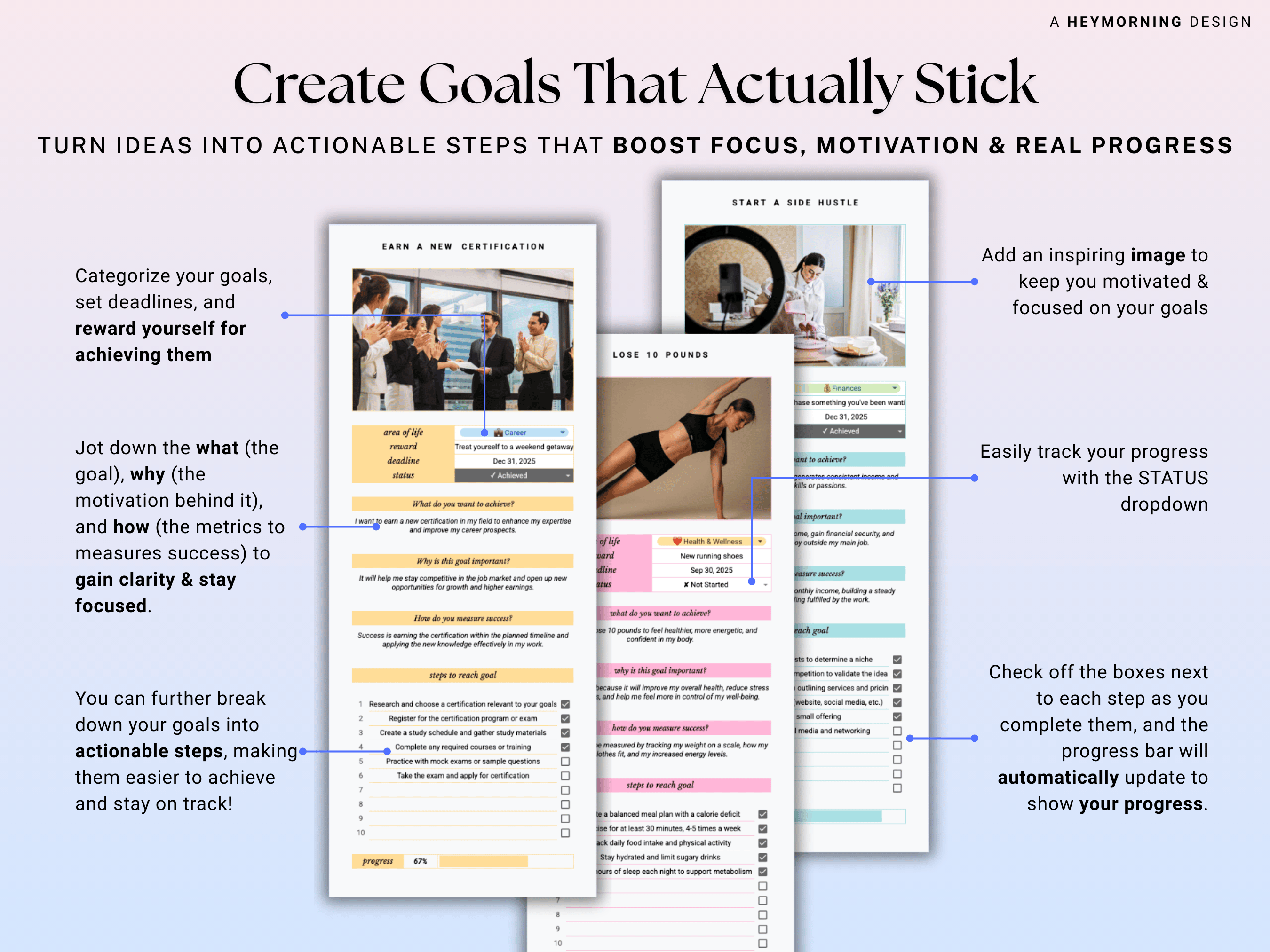 Goal Tracker 12 Week Goals