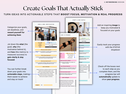 Goal Tracker 12 Week Goals