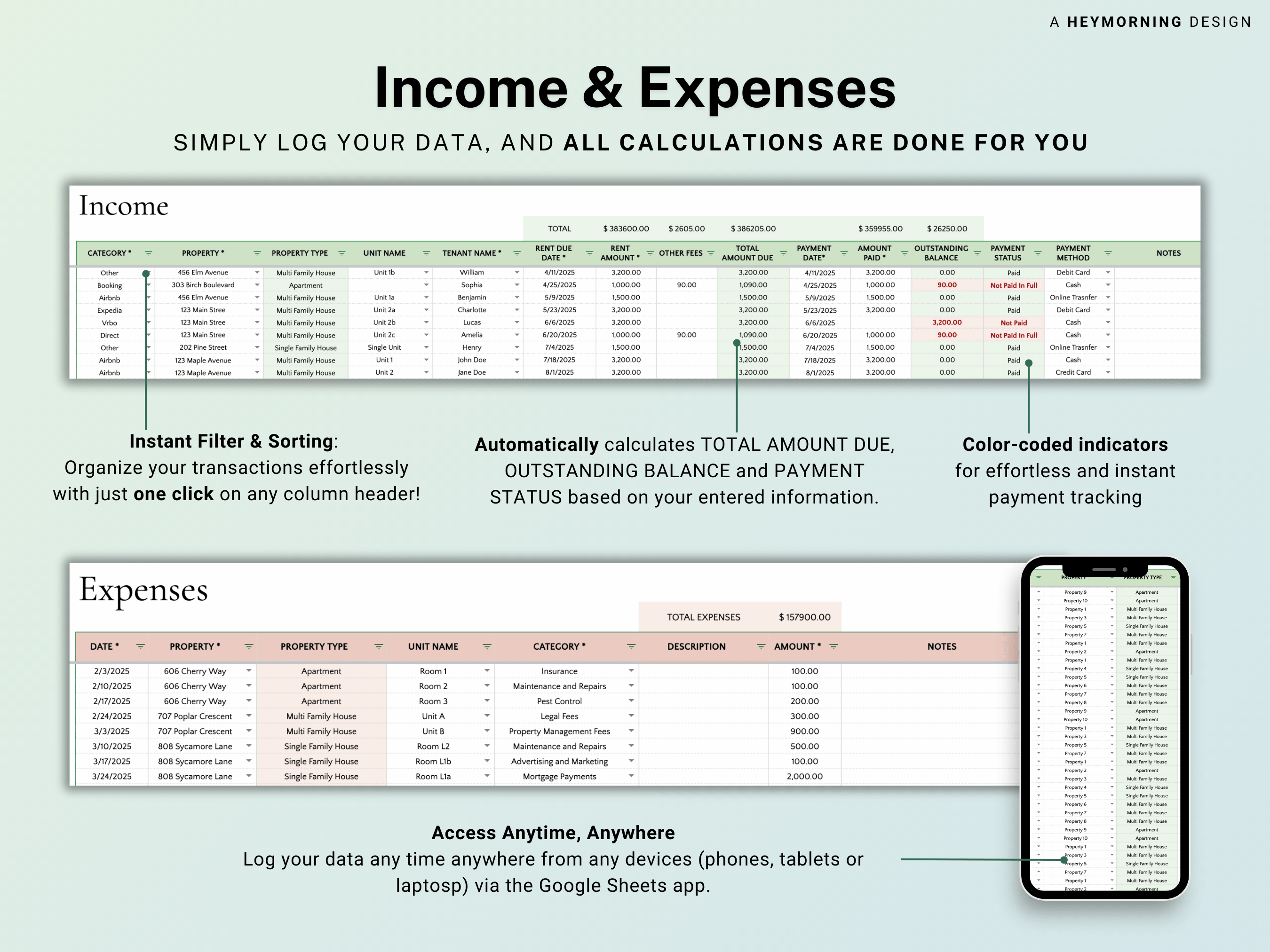 Multi-Unit Rental Property Tracker