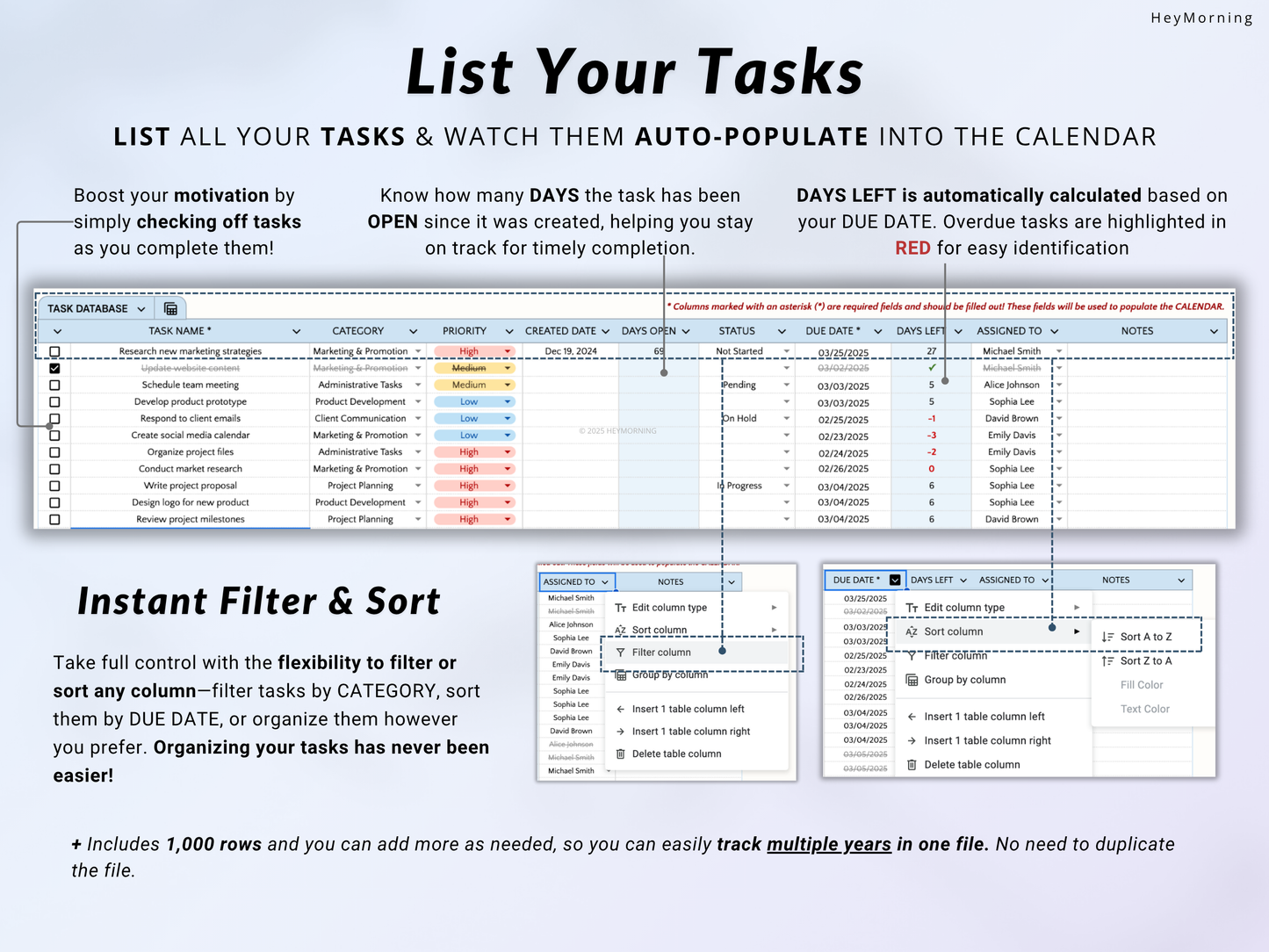 Team Task Tracker - Hey Morning