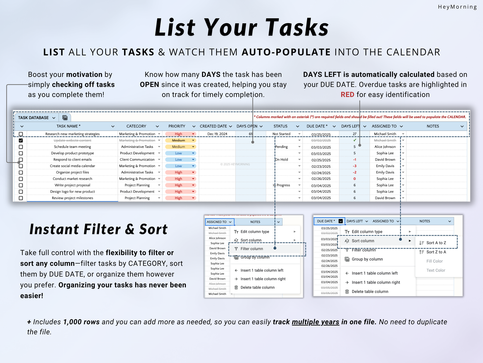 Team Task Tracker - Hey Morning