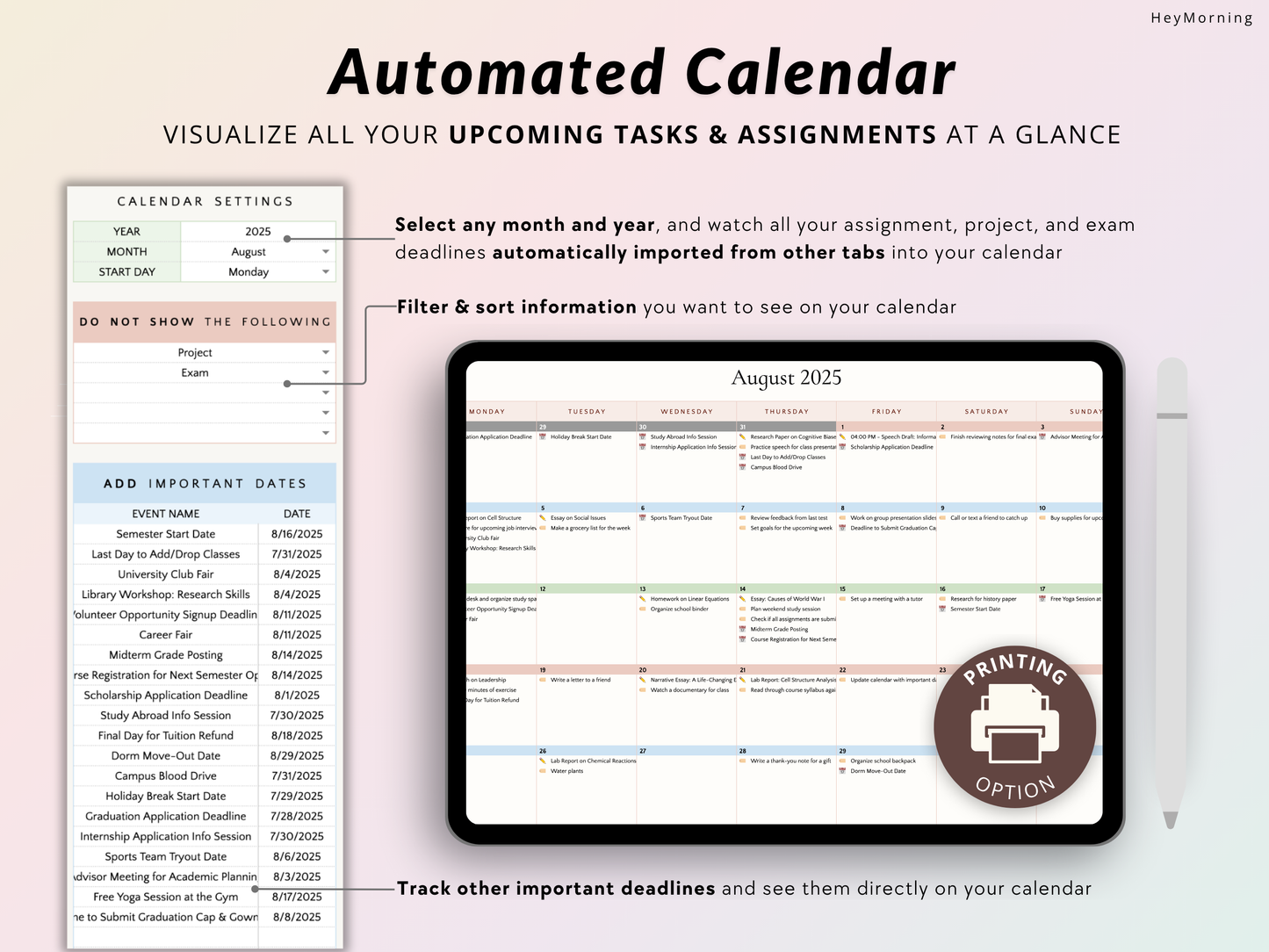 All-in-One Student Planner