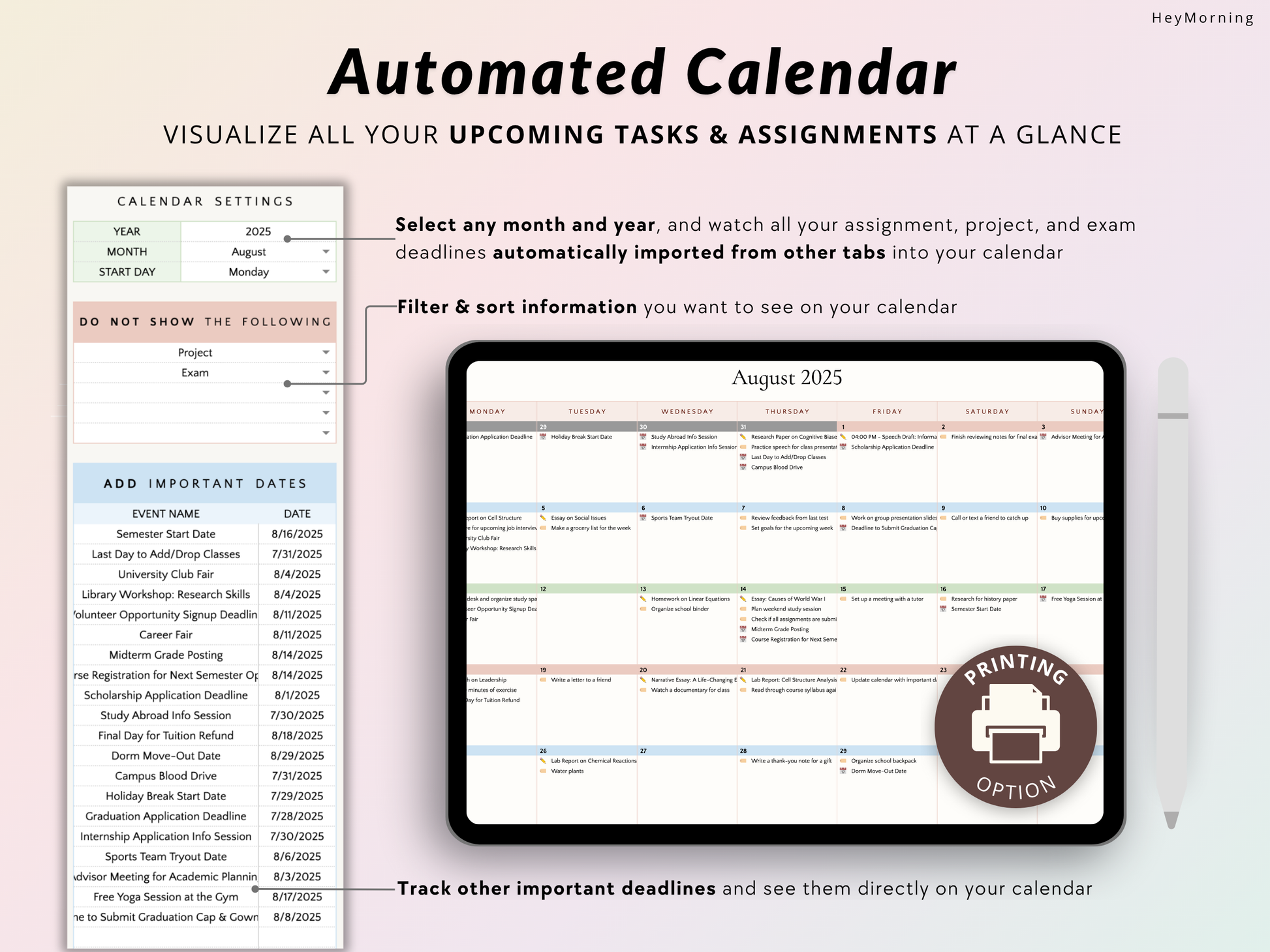 All-in-One Student Planner