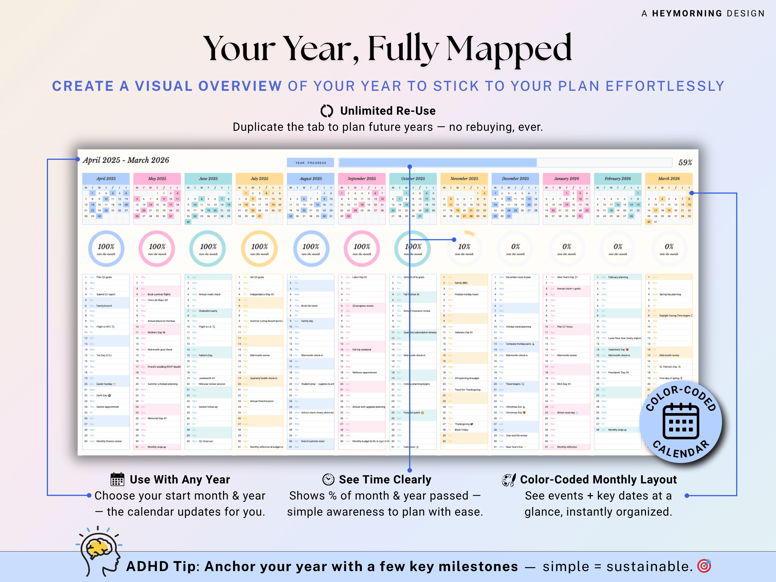 Year at a Glance Planner