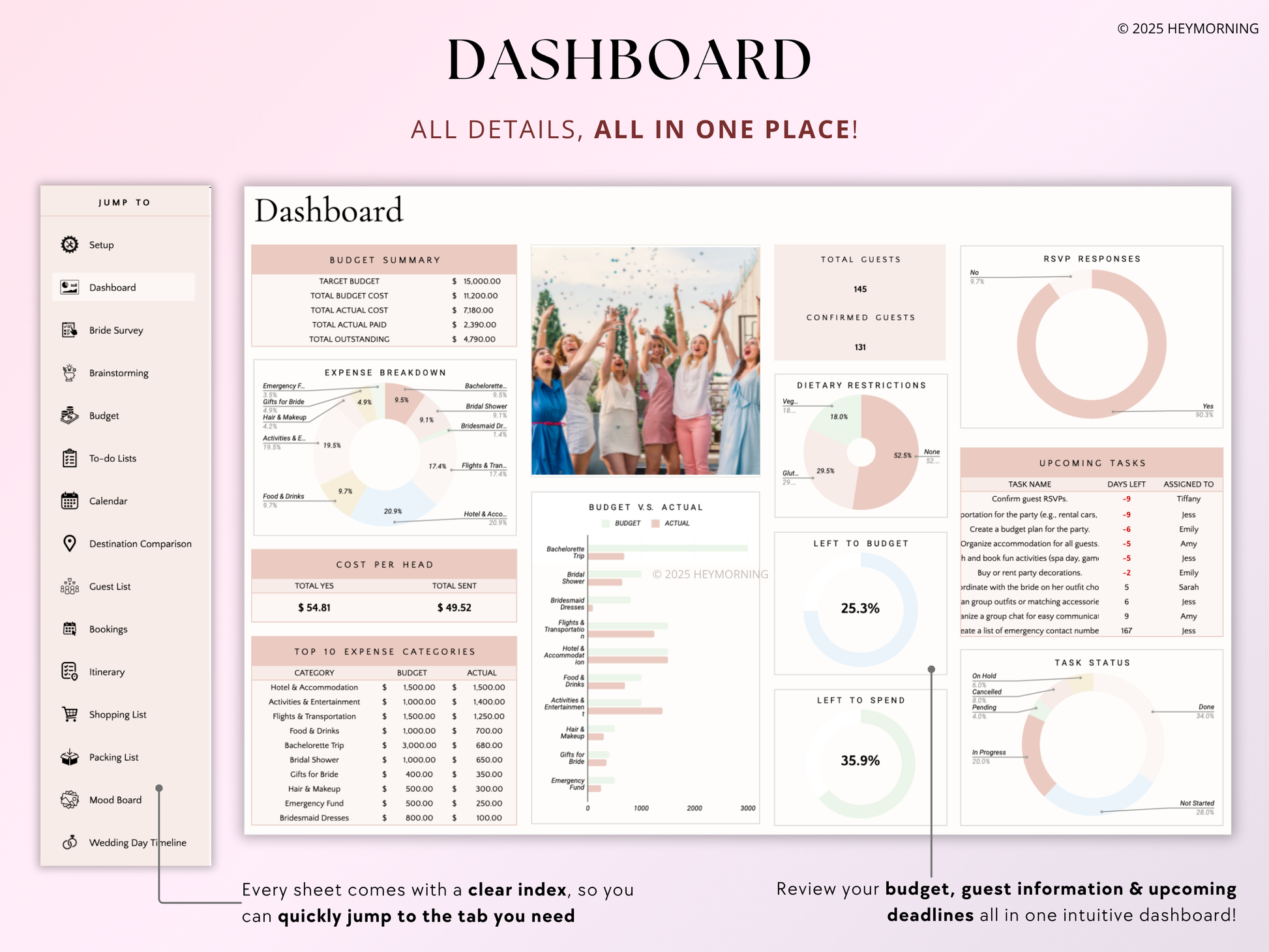 Maid of Honor Planner - Hey Morning