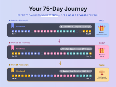 75 Day Challenge Tracker