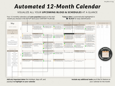Blog Content Planner - Hey Morning