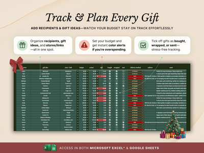 Christmas Gift Tracker