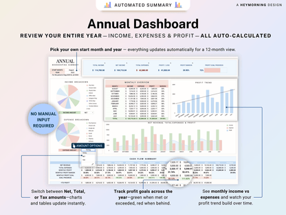 Beauty Business Bookkeeping Spreadsheet
