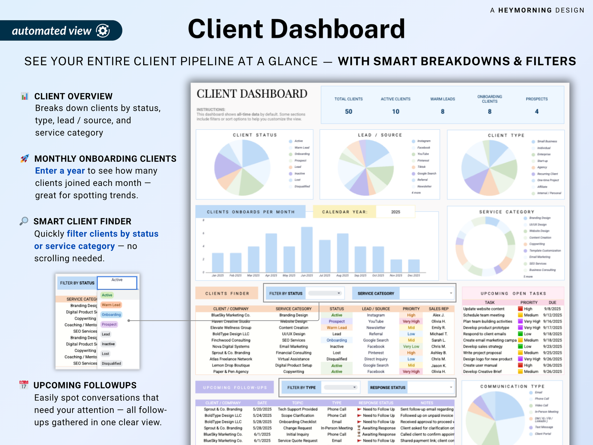 Client Tracker Small Business CRM