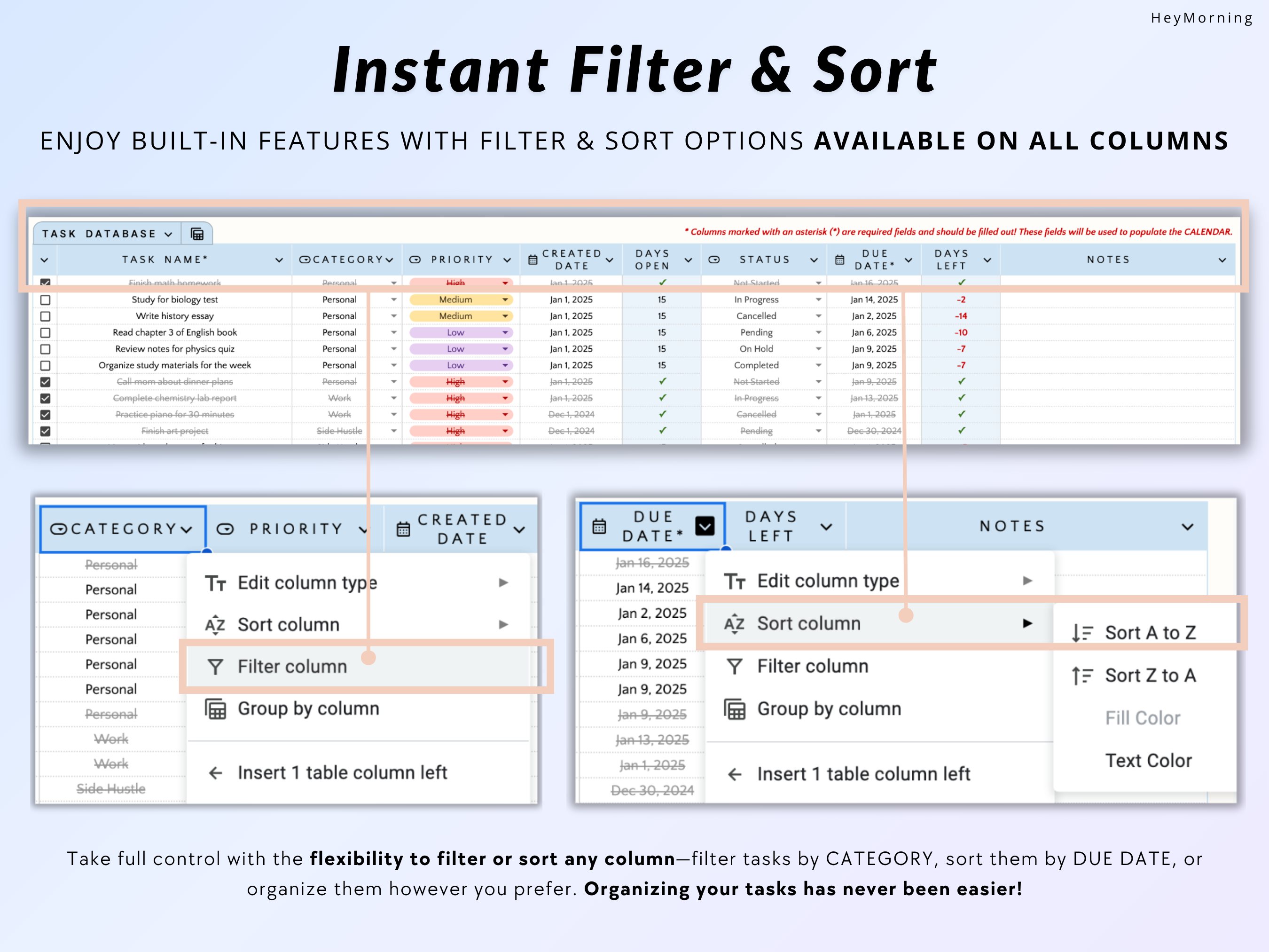 To-Do List - Hey Morning