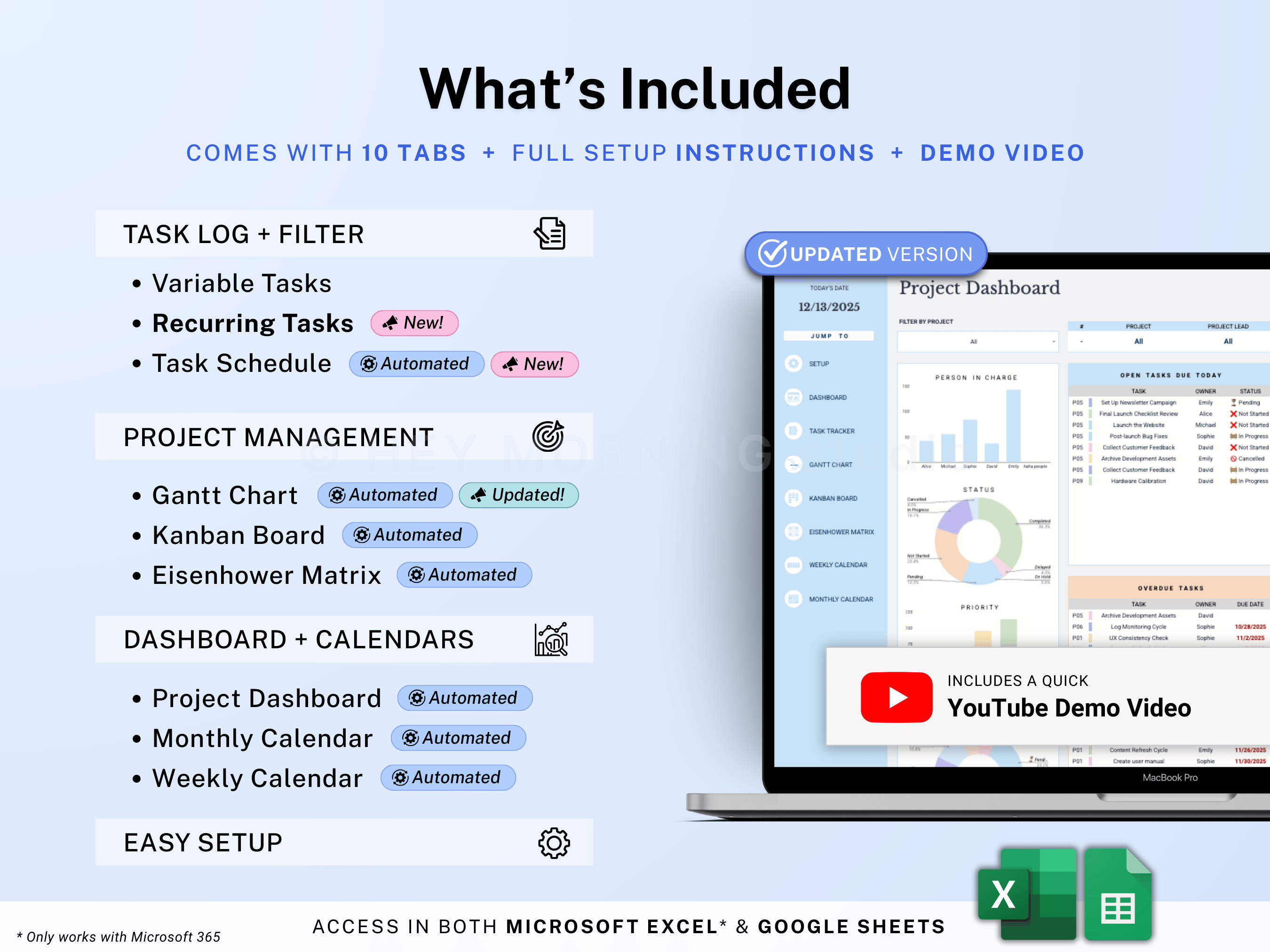 Project Management Spreadsheet