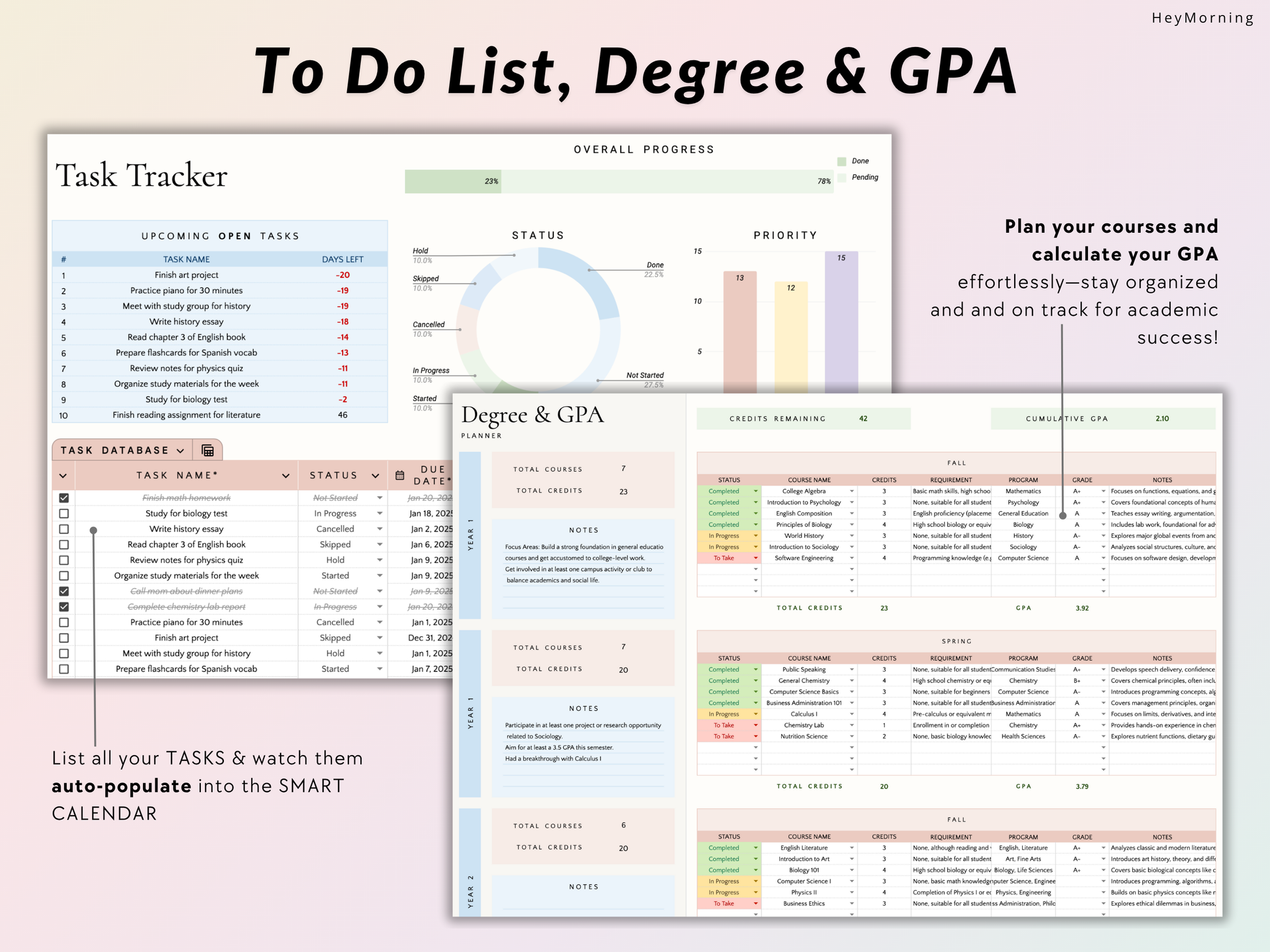 All-in-One Student Planner