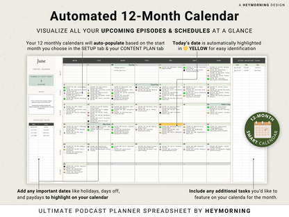 Podcast Content Planner - Hey Morning