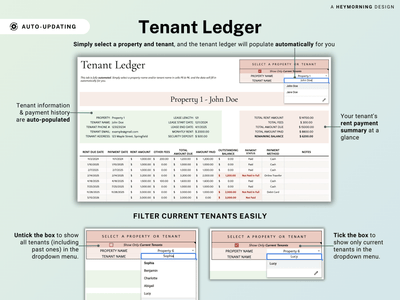 Automated Tenant Rent Ledger