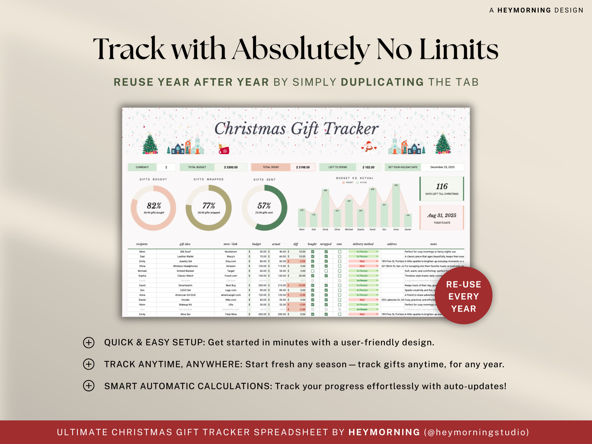 Christmas Gift Tracker