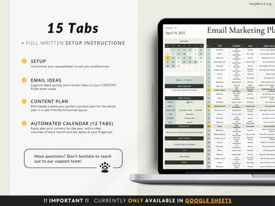 Email Marketing Planner - Hey Morning