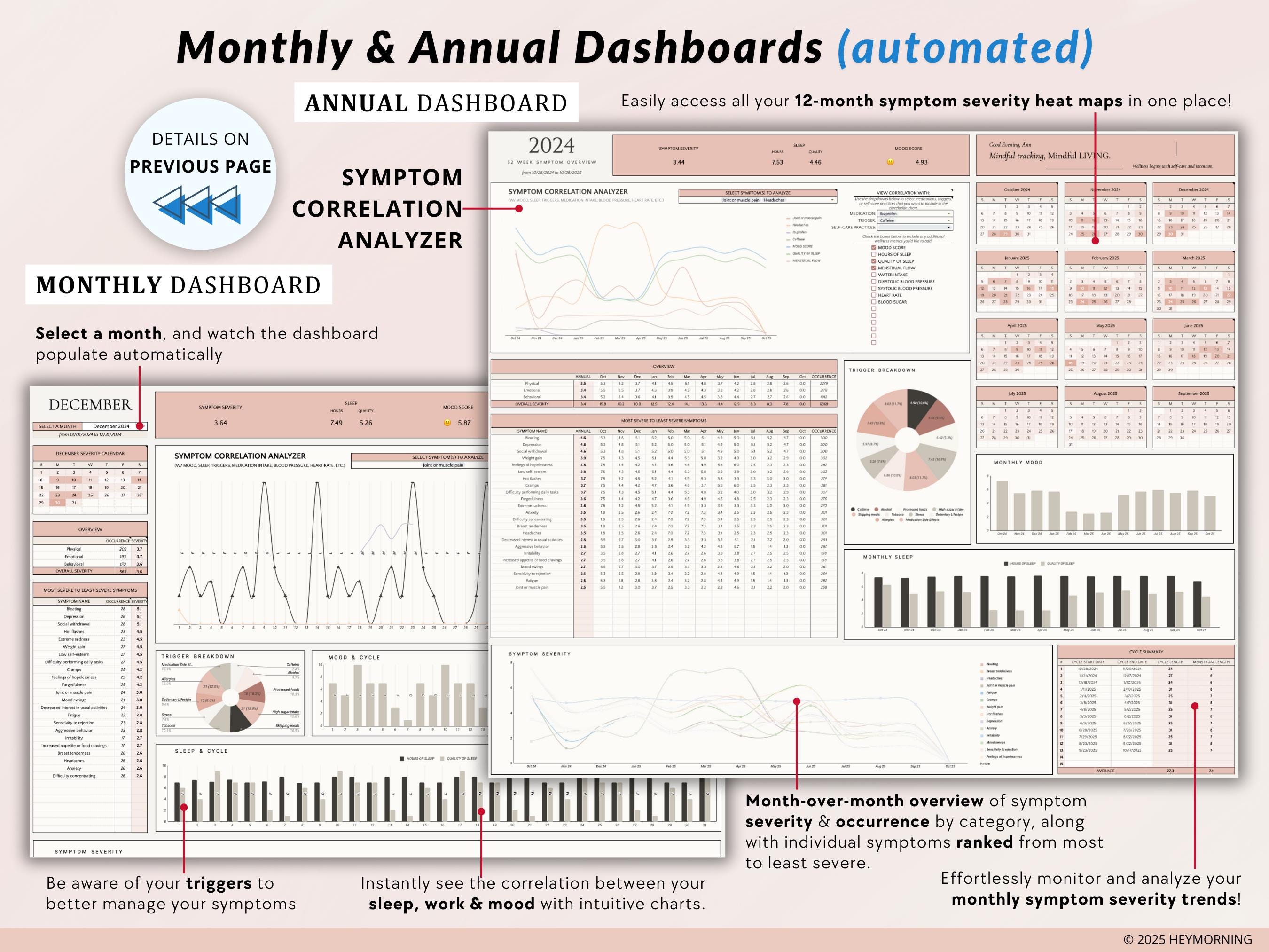 Health Tracker (Symptom + Menstrual Cycle) - Hey Morning