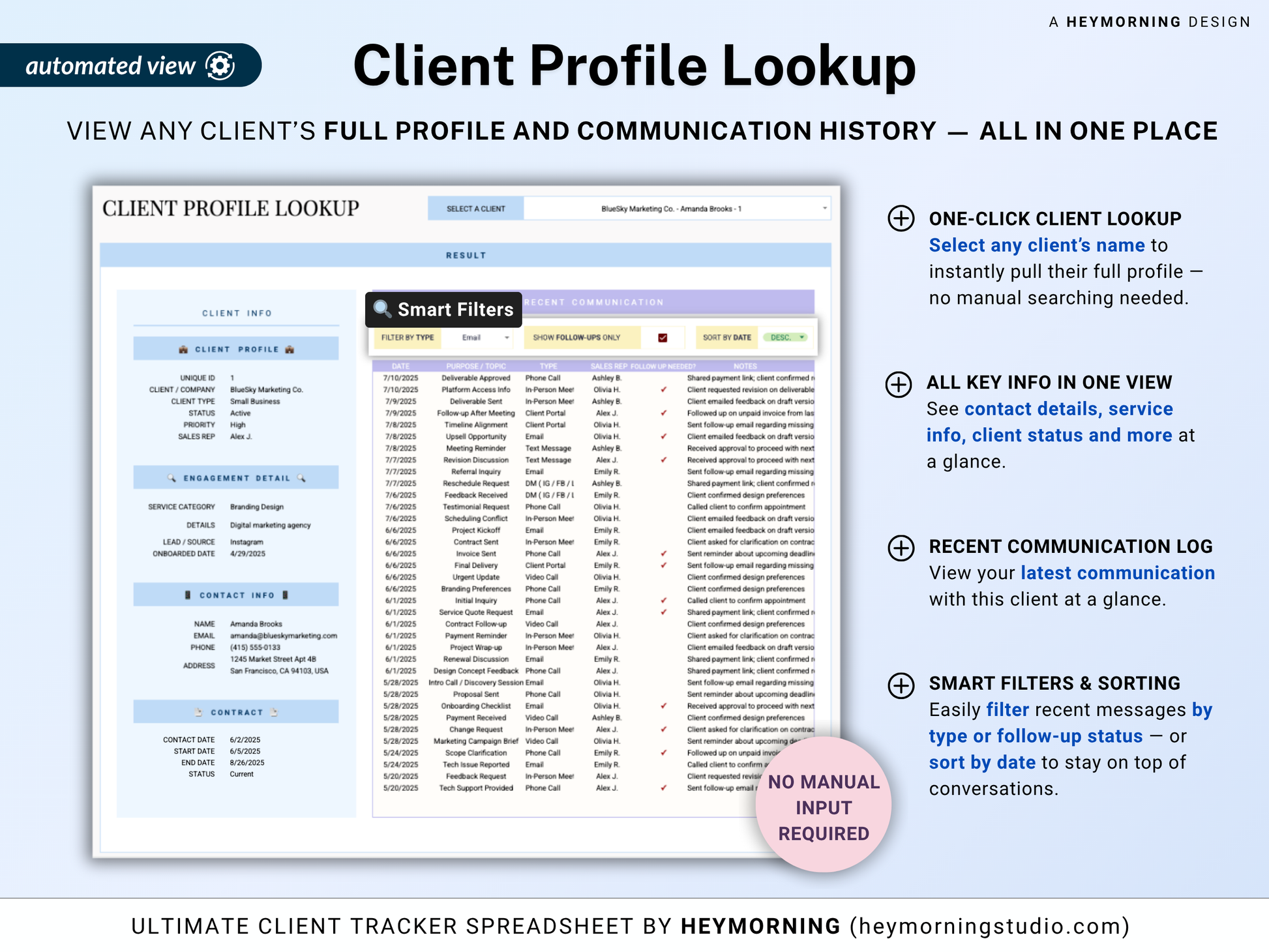 Client Tracker Small Business CRM