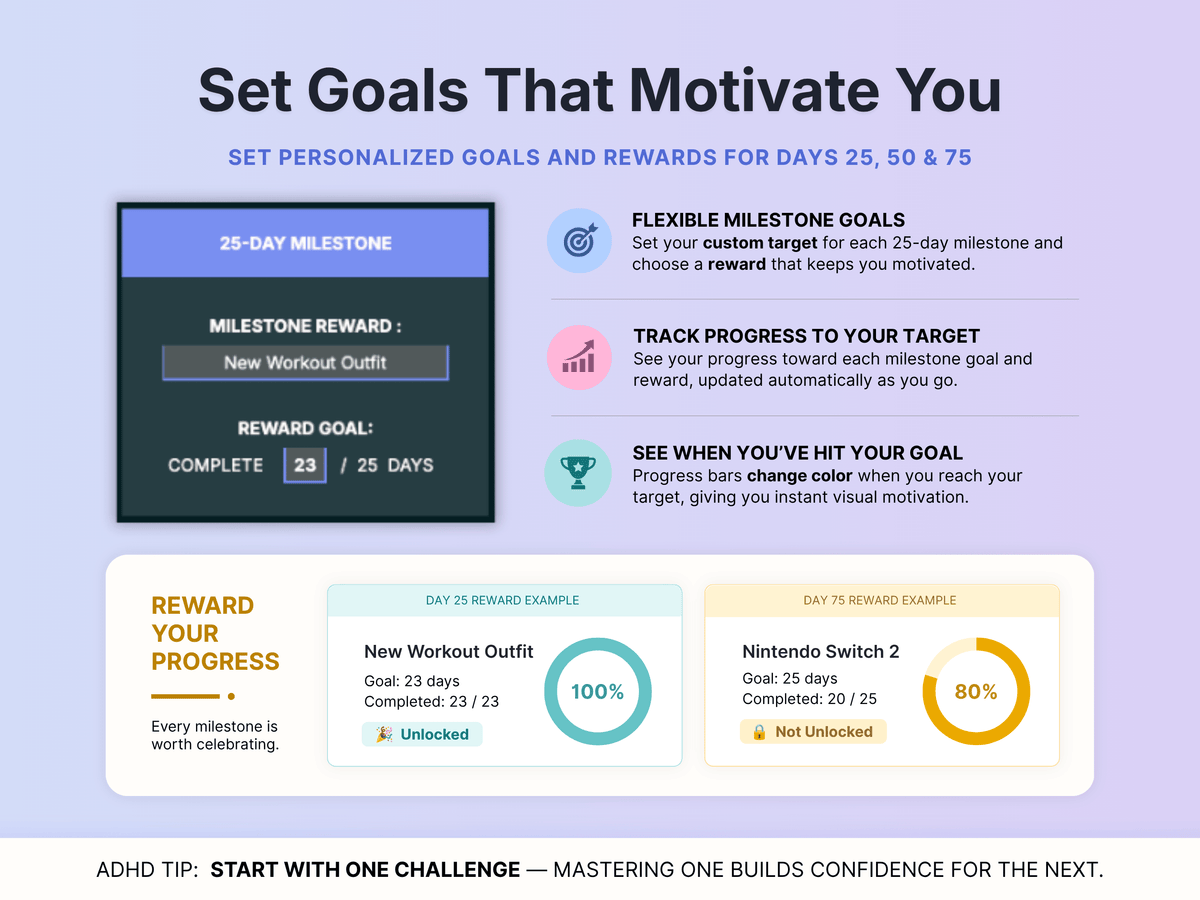75 Day Challenge Tracker
