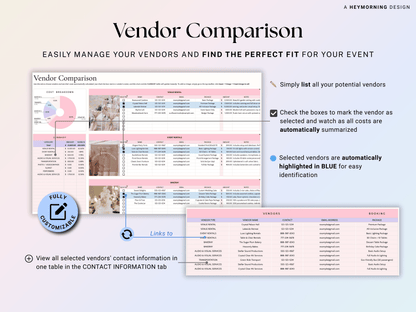 Event Planner Customizable