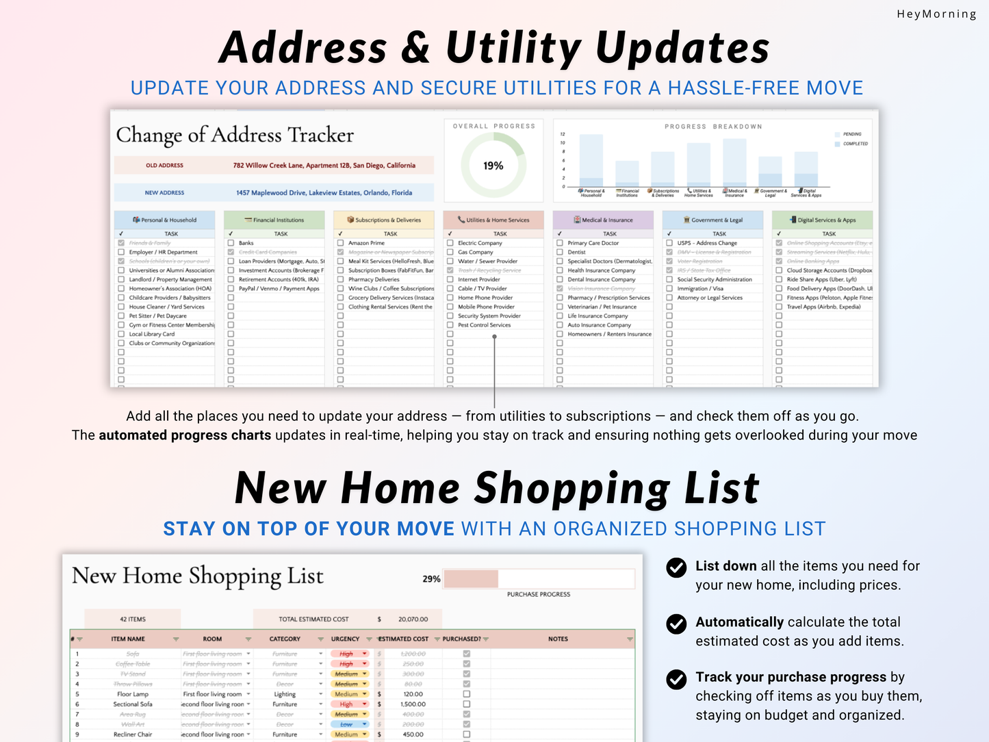 First Home / Apartment Planner