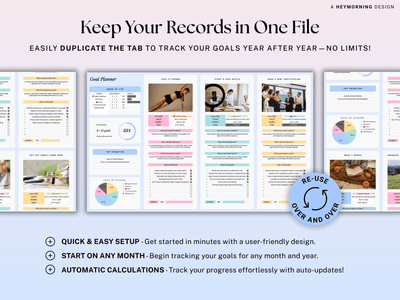 Goal Tracker 12 Week Goals