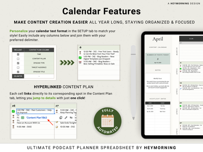 Podcast Content Planner - Hey Morning