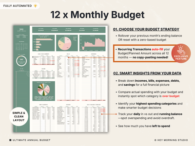 Ultimate Annual Budget