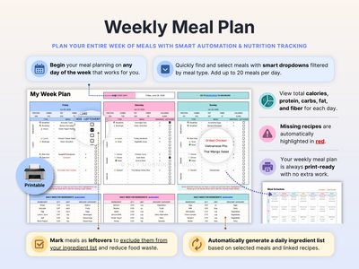 All-in-One Meal Planner