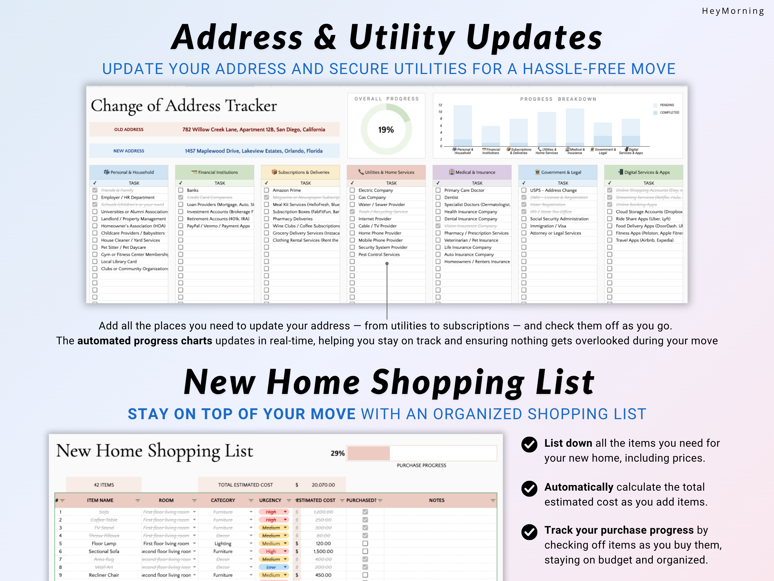 First Home / Apartment Planner - Hey Morning