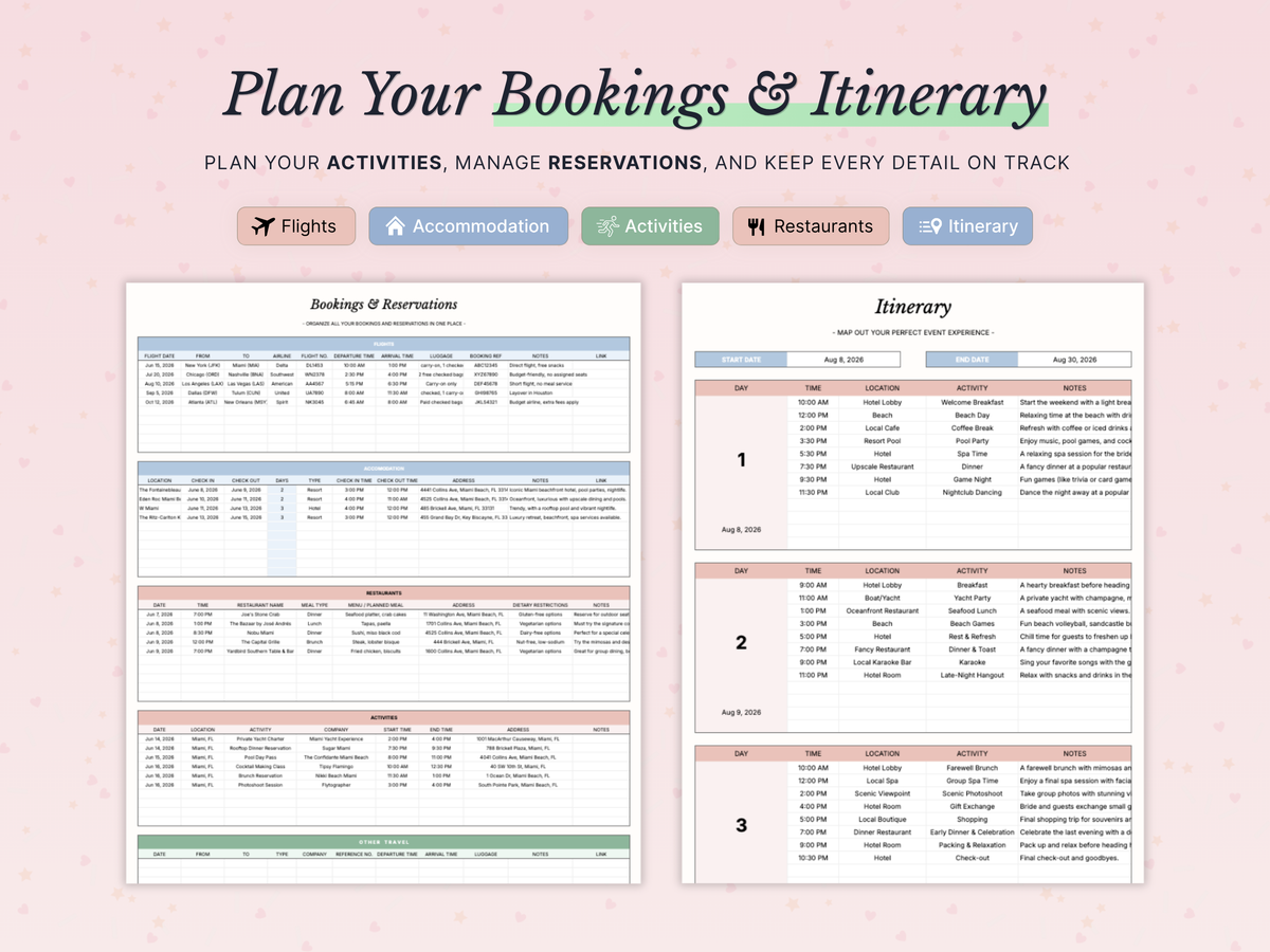 Bachelorette Party Planner